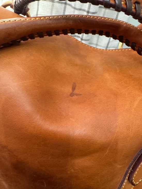 Dooney & Bourke Original Large Florentine Leather Satchel Natural - Picture 15 of 16